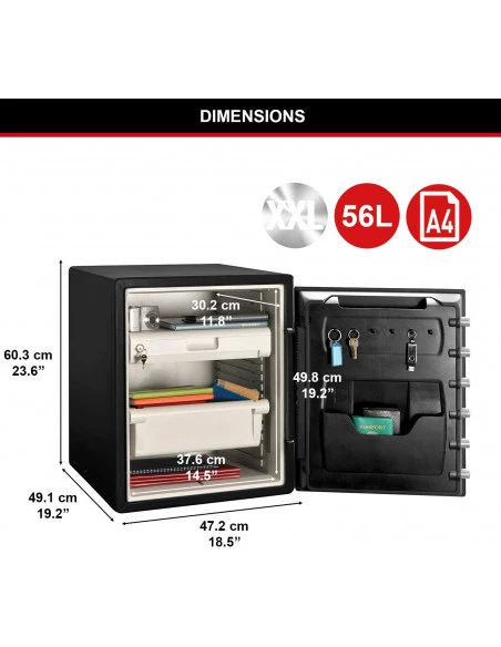 coffre-fort-anti-feu_Coffre Fort De Sécurité Avec Double Verrouillage Masterlock Format Xxl Ltw205gyc_thumbnail_4