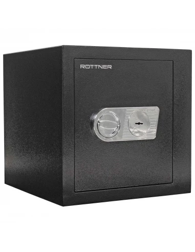 coffre-fort-anti-effraction-Coffre Fort Rottner Monaco 45 Db Noir Serrure À Clé-1